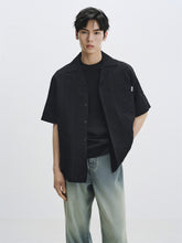 Men's Textured Jacquard Short-Sleeve Shirt